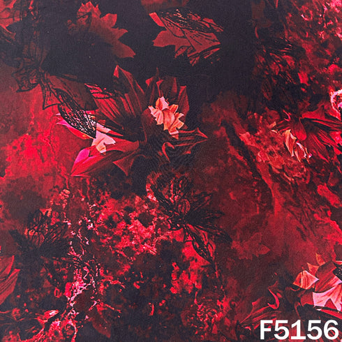 Printed Crepe Fabric - F5156